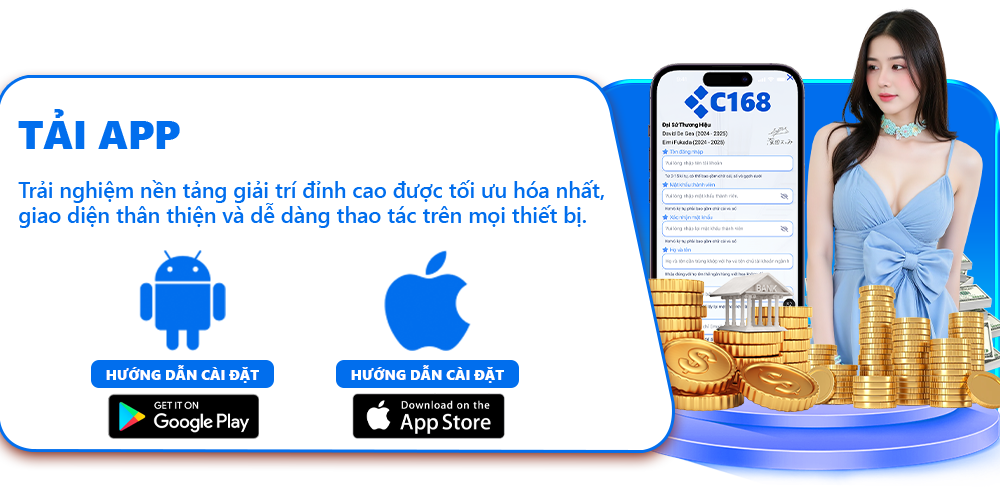 Hướng dẫn tải app c168