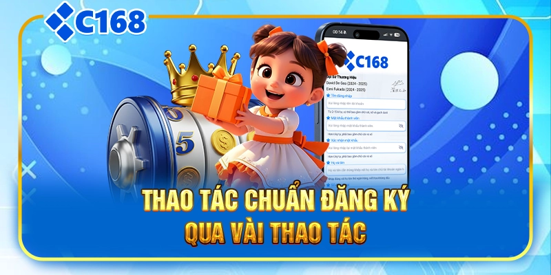 Thao tác chuẩn đăng ký qua vài thao tác